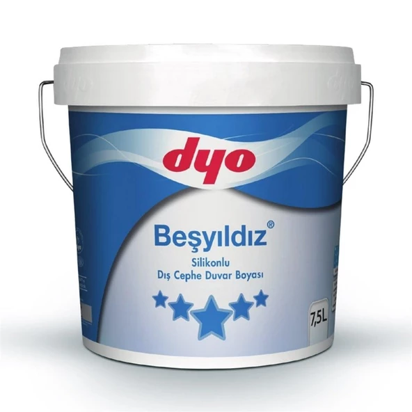 Dyo Beşyıldız Silikonlu Dış Cephe Boyası 7.5 Lt