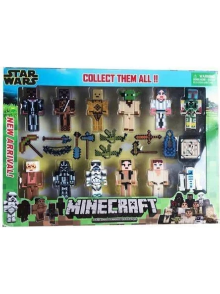 Oyuncak Minecraft 23 Parça Aksesuarlı Star Wars