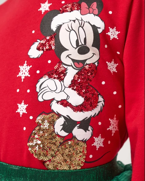 Kız Çocuk Katkat Etekli Yılbaşı Takımı - Resim 9