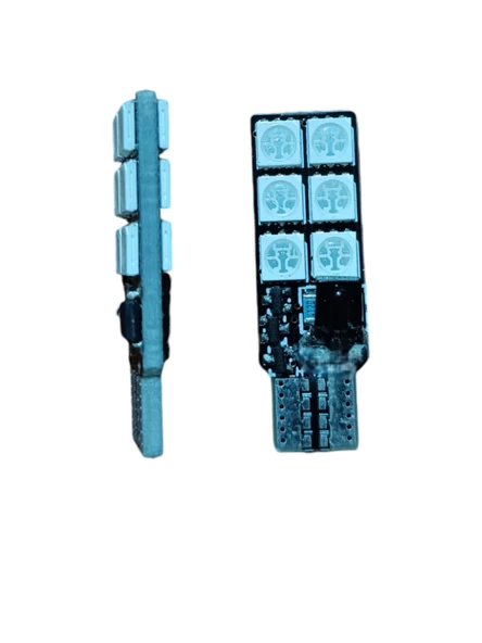 T10 Led Park Ampulu Rgb Kumandalı Model 16 Renk 2'li - 2