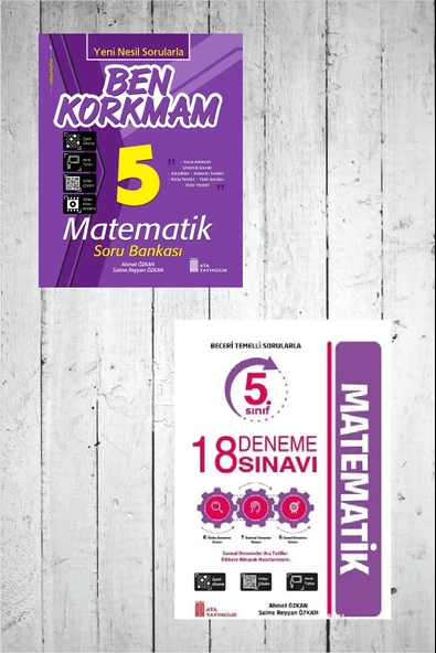 Ata 5.Sınıf Ben Korkmam Matematik Soru Bankası -18 Deneme Sınavı