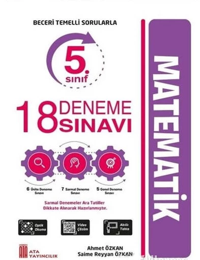 Ata 5.Sınıf Ben Korkmam Matematik Soru Bankası -18 Deneme Sınavı - Resim 3