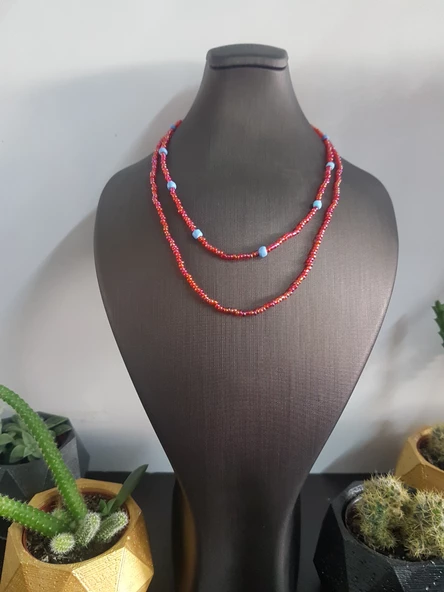 Kum Boncuk Kolye - 4