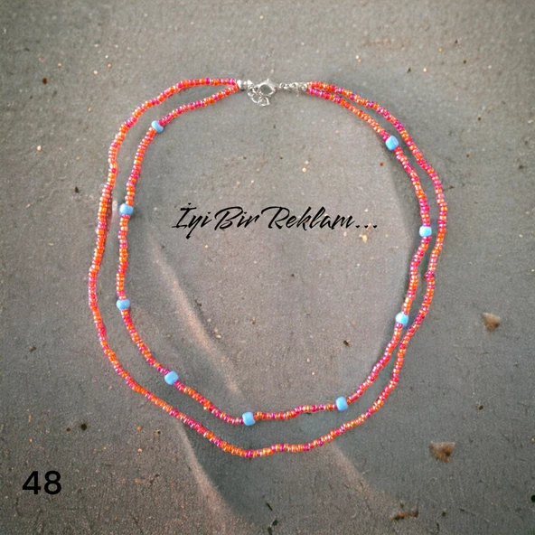 Kum Boncuk Kolye - 3