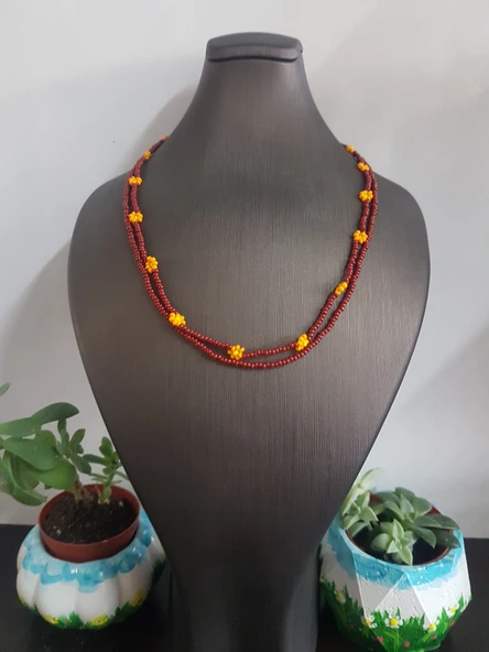 Kum Boncuk Kolye - 4