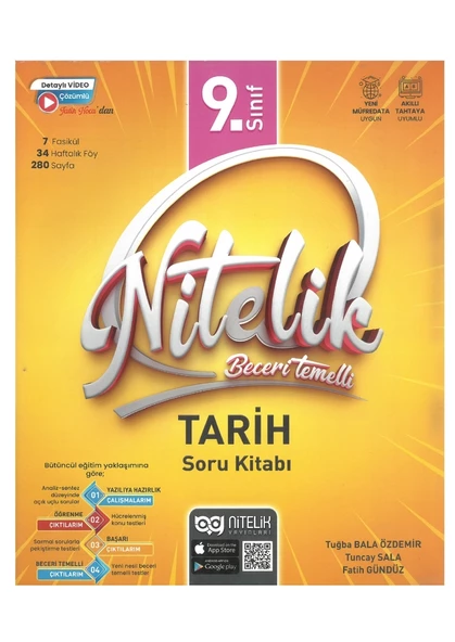 Nitelik 9.sınıf Tarih Soru Kitabı Beceri Temelli *yeni* - 1