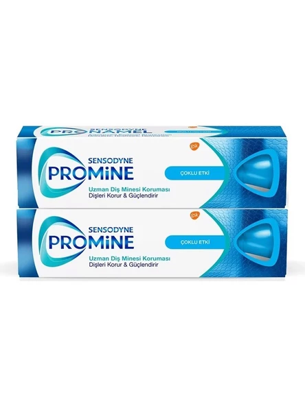 Sensodyne Promine Diş Macunu Çoklu Etki 2 x 75 ml(mavi kapak)