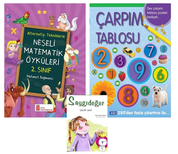 2.Sınıf Neşeli Matematik Öyküleri+Çarpım Tablosu(Poster Hediyeli)