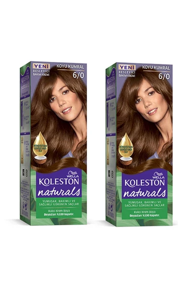 Naturals Saç Boyası Koyu Kumral 6/0 2x Paket