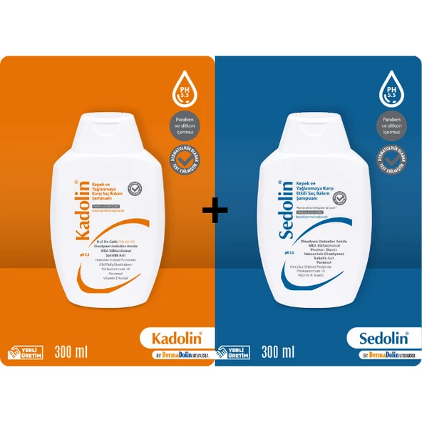 Dermadolin Kadolin + Sedolin Şampuan 300 ML