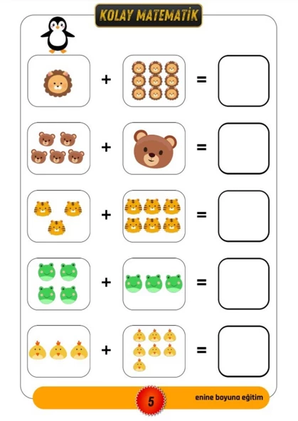 Kolay Matematik YAZ-SİL Kitabı (Okul Öncesi, Bir ve İkinci Sınıflar) - Resim 2