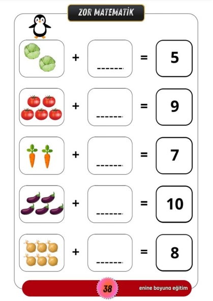 Kolay Matematik YAZ-SİL Kitabı (Okul Öncesi, Bir ve İkinci Sınıflar) - Resim 4