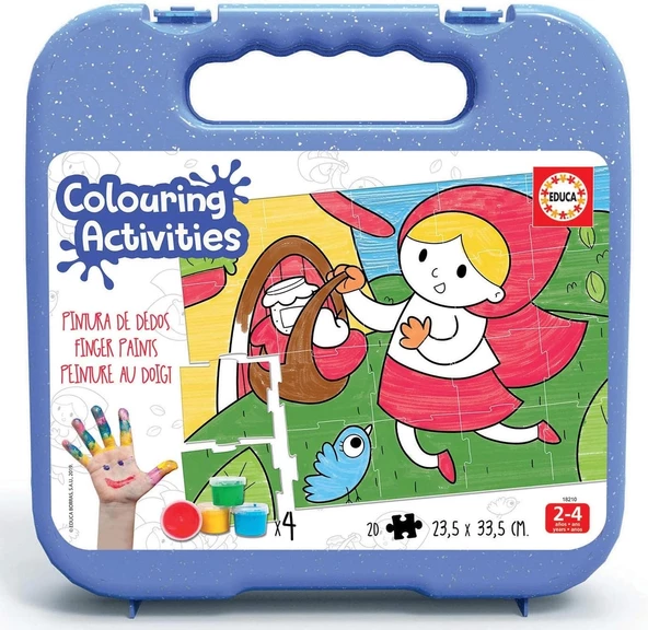 Educa 20 Parça Kırmızı Başlıklı Kız Boyama Yapbozu 18210