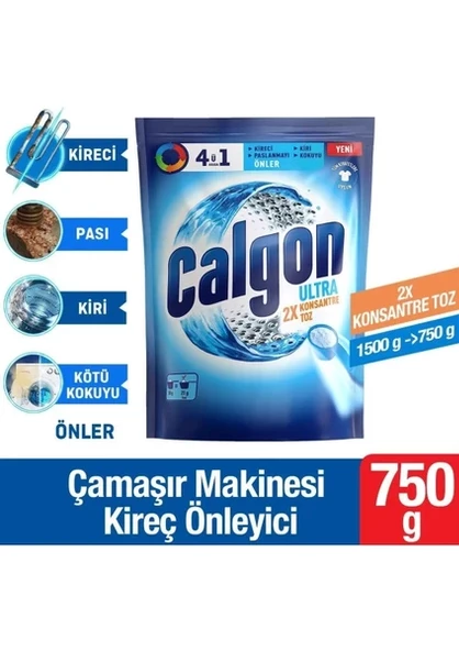 Calgon Toz 4ün1 Ultra Konsantre 750 gr