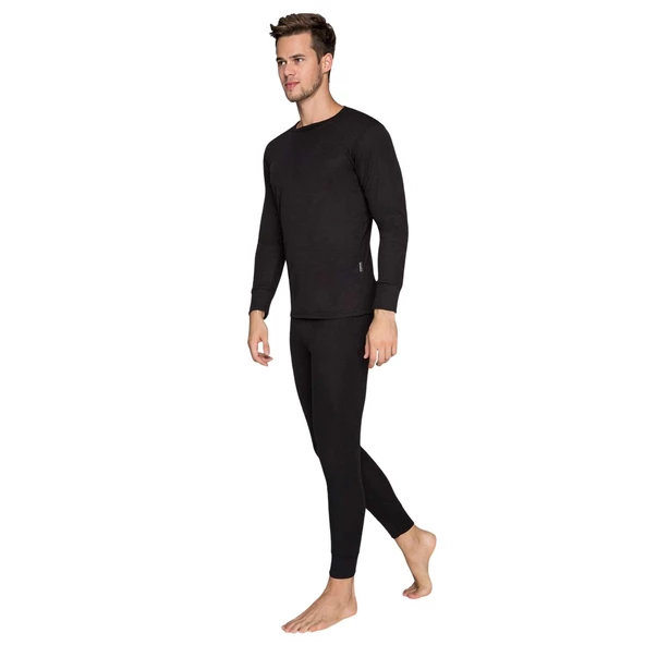 Yetişkin Termal İçlik - Thermoform - Heavy Unisex - Siyah - 2