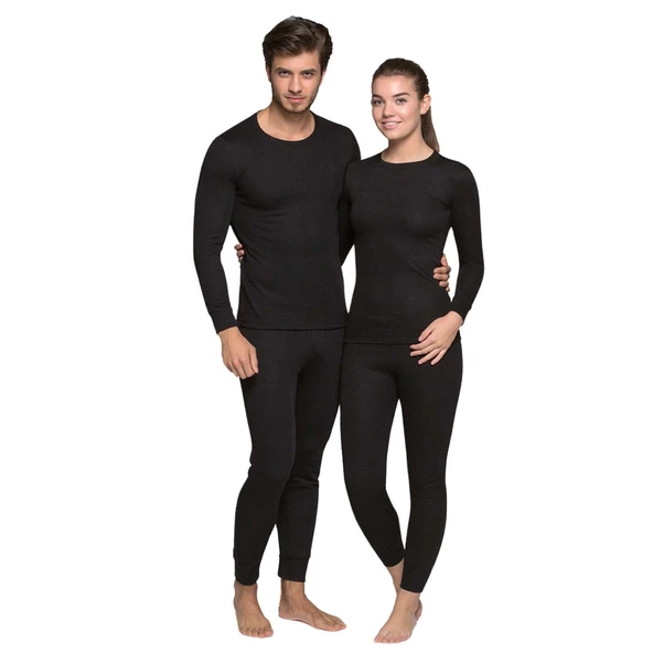 Yetişkin Termal İçlik - Thermoform - Heavy Unisex - Siyah