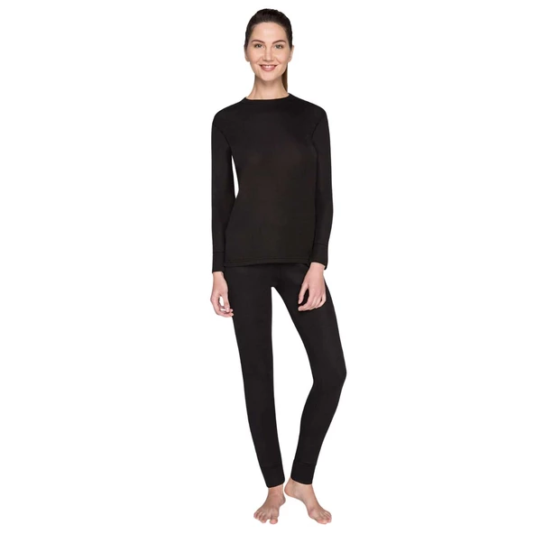 Yetişkin Termal İçlik - Thermoform - Heavy Unisex - Siyah - 4