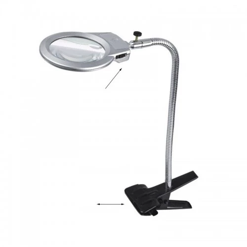 2.5x90 Mm 5x24 Mm Büyüteç, Mandallı Metal Hortumlu Masa Üstü Büyüteç ürün görseli