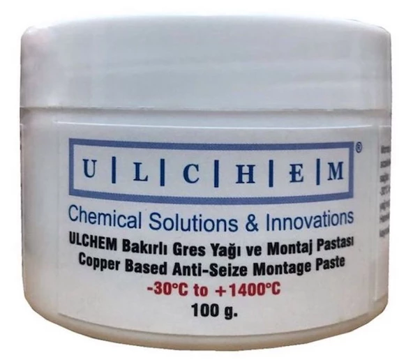 ULCHEM Bakırlı Gres Yağı ve Montaj Pastası +1400°C - 100 gram - 2