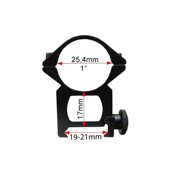 Çift Vidalı 22 Mm  Dürbün Montaj Ayağı - 2