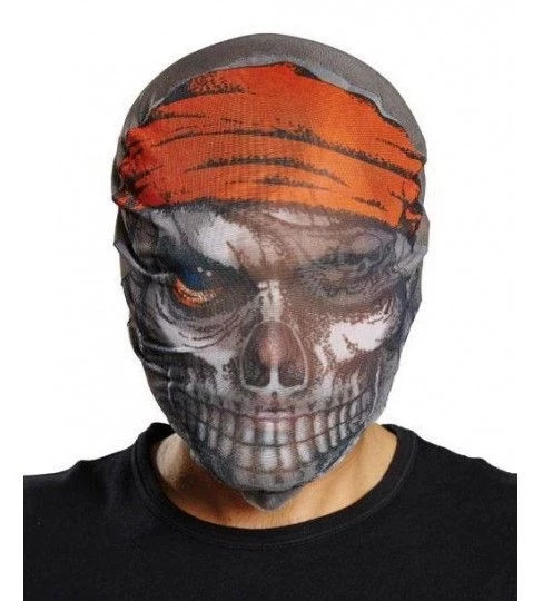 Kafaya Tam Geçmeli Bez Korsan Maskesi - Streç Korku Maskesi - 3d Baskılı Maske Model 4 - 2