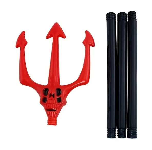 Kırmızı Renk Halloween Cadılar Bayramı Çatal 107 Cm - 6