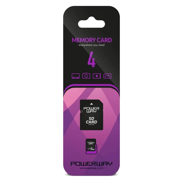 POWERWAY PWR-4 4 GB MICRO SD HAFIZA KARTI