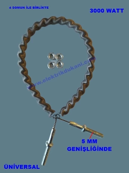 ENDER İnfrared Soba Rezistansı Teli Spirali 3000W (Piyasa Ufo Rezistansı) - 3