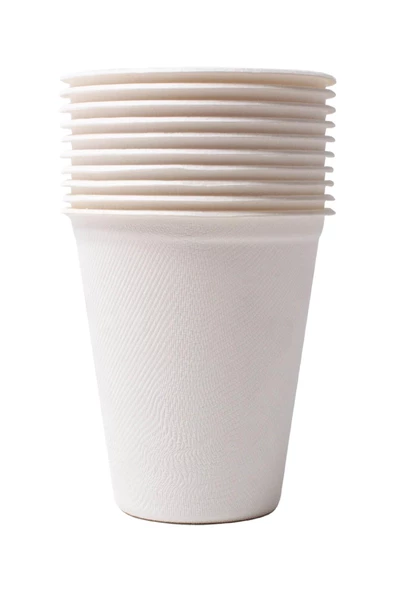 Roll-Up Doğaya Dönüş Ekolojik Doğal Kağıt Karton Bardak - 7Oz - 10'lu Paket - 3