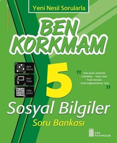 Ata 5.Sınıf Ben Korkmam Sosyal Bilgiler Soru Bankası -27 Deneme Sınavı - 2