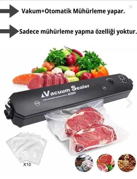 Vacuum Sealer Gıda Vakum Ve Mühürleme Makinesi