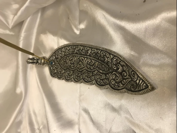 Çubuk Tütsülük İşlemeli Çelik Gümüş Buda Budha Ganesa - Resim 8