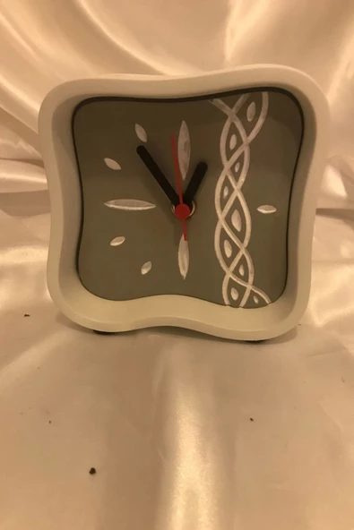 Saat Masa Saati Seramik Yamuk - Resim 2