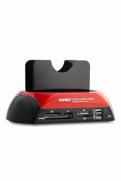 Everest HDC-385 Harici Usb 2.0 2.5- 3.5 IDE+SATA Hdd + Kart Okuyucu Docking