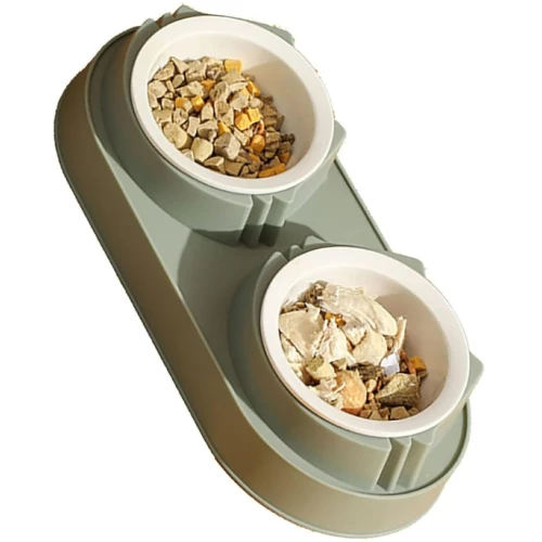 Periboia Mikopet Çift Bölmeli Mama ve Su Kabı - 2