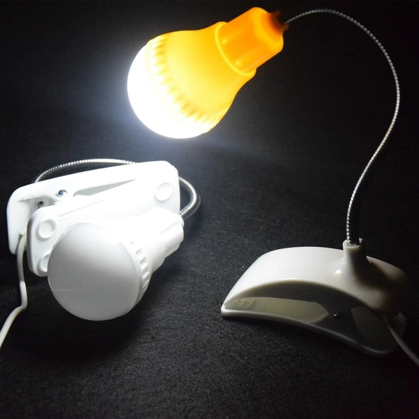 Periboia Kitap Okuma Lambası - Ledli Masa Lambası - Usbli Düğmeli Gece Lambası - 3