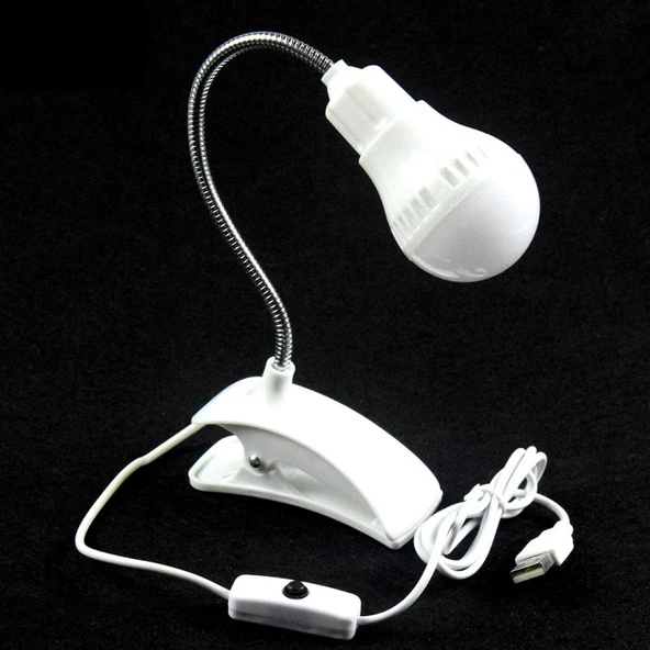 Periboia Kitap Okuma Lambası - Ledli Masa Lambası - Usbli Düğmeli Gece Lambası - 5