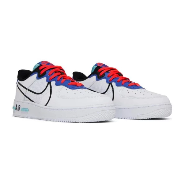 Nike Air Force 1 React Astronomy Blue Laser Crimson - Resim 2