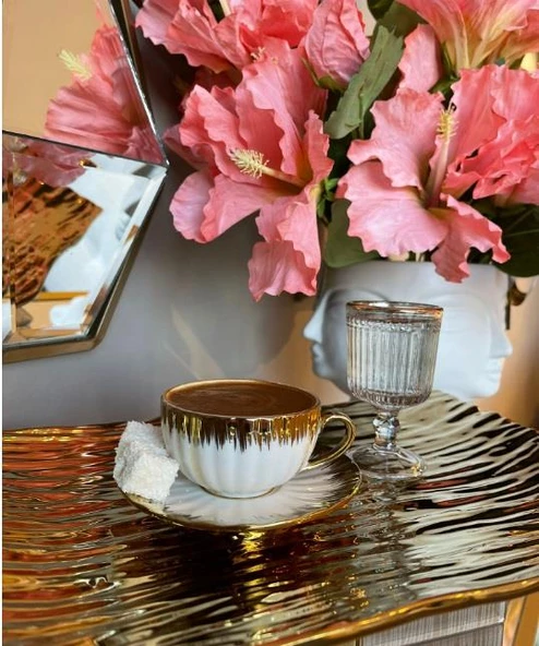 Sembol Moraless Kahve Fincanı Takımı 6 Kişilik PUREBONE-203 - 8