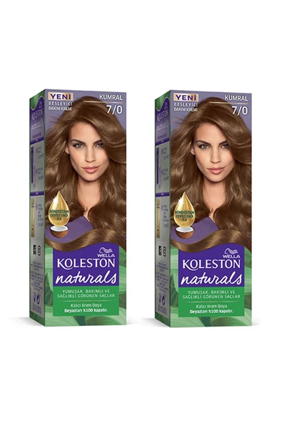 Naturals Saç Boyası Kumral 7/0 2x Paket