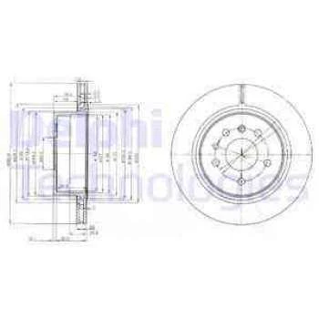 ARKA FREN DISKI HAVALI OMEGA B 2.6 V6 - 3.2 V6 09 - 00 07 - 03 OMEGA B KOMBI 2.6 V6 - 3.2 V6 09 - 00 07 - 03 - DELPHI BG4043