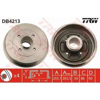 ARKA FREN KAMPANASI LAGUNA 1.6 16V.1.8 16V.2.0 16V.2.0.1.9TDI 93 01 1.9 DCI 01- - TRW DB4213