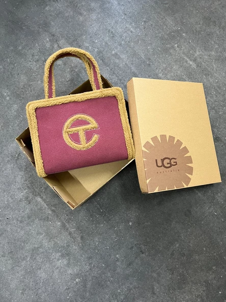 W Ugg X Telfar Bordo Çanta - Resim 2
