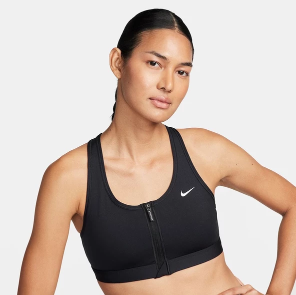 Nike Pro fermuarlı Pedli body