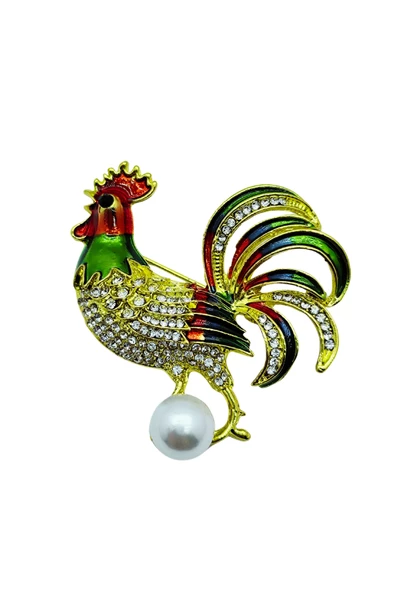 Zarif Horoz Broş - Resim 3