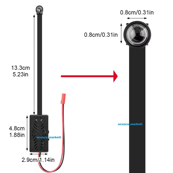 MİNİ GÜVENLİK WİFİ KAMERA (UZAKTAN İZLEME-SES DİNLEME-HAFIZA KART KAYIT-HAREKET ALGILAMA) - 4