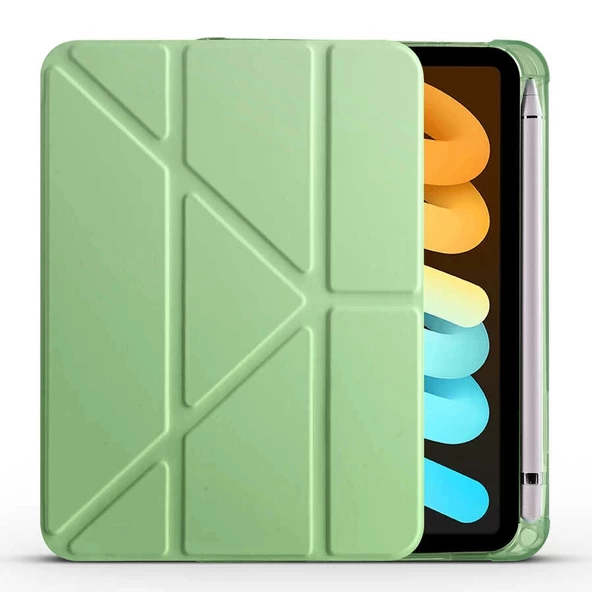 Apple İpad Mini 2021 (6.nesil) Kılıf Redclick Tri Folding Kalem Bölmeli Standlı Kılıf - 2