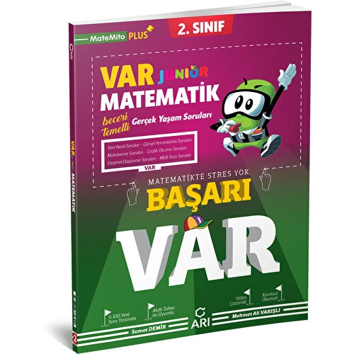 Arı Yayıncılık 2 Sınıf Var Junior Matematik Soru Bankası