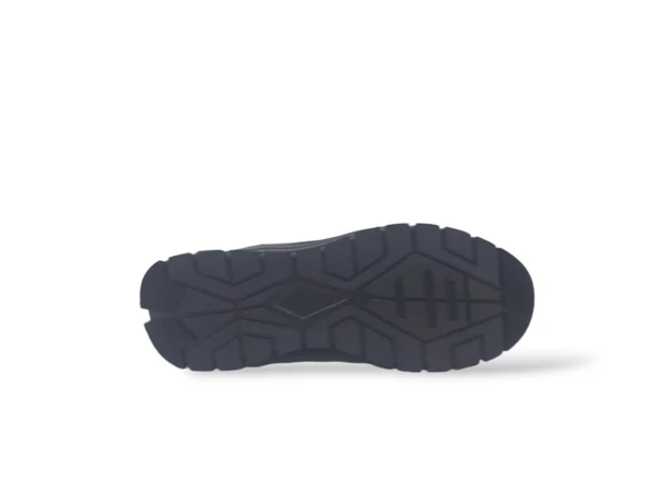 Zerhan 550 Erkek Siyah Çorap Model Hakiki Deri Casual Ayakkabı - Resim 5