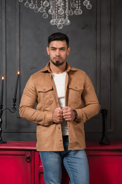 Advante Slimfit Çift Kapak Cepli Astarsız Kaşe Gömlek - 8